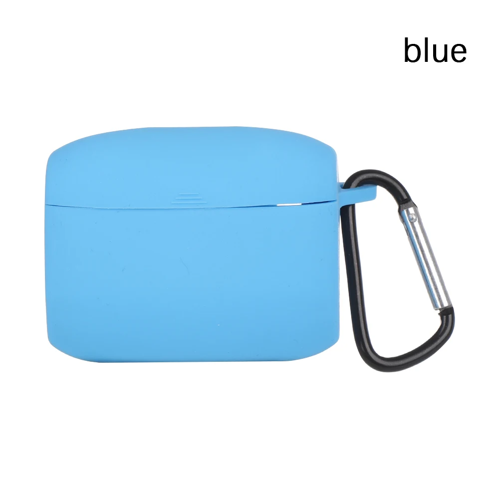 blue 1 наушники для ПК чехол ДЛЯ Jabra Elite 65 t Беспроводная Спортивная гарнитура силиконовый защитный чехол с анти-потерянным крюком портативные чехлы - Цвет: blue