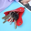 Leather Housekeeper Car Key Holders Women Keychain Key Holder Bag Case Portable Wallet Cover Simple Solid Color Storage Bag ► Photo 3/6