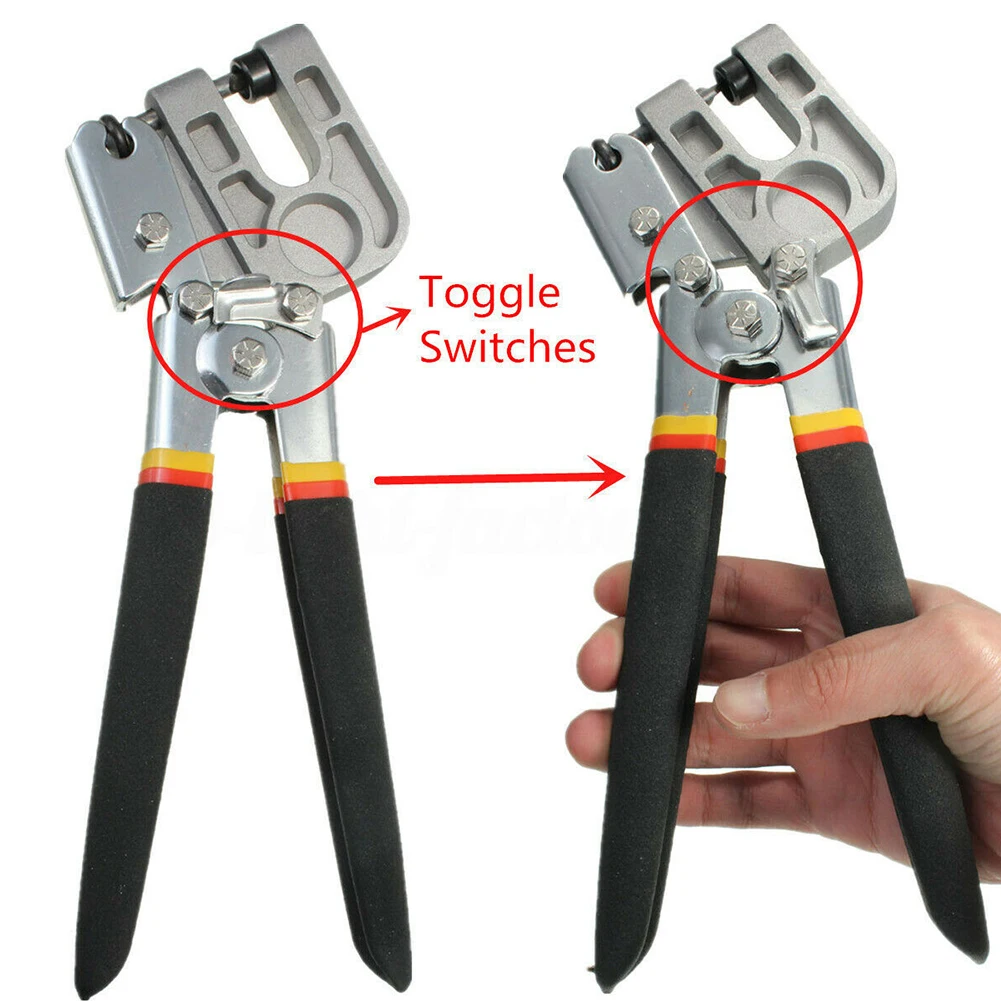 

Punch Tool Antislip Handle Drywall Fasteners Durable Steel Partition Clamp Practical Plaster Board Lock Pliers Home Pincer