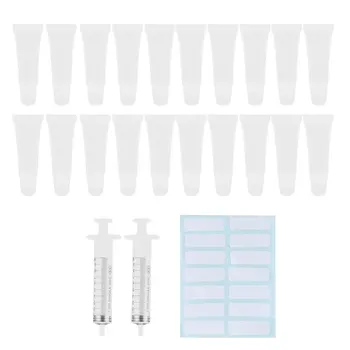 

1 Set of 36Pcs Lip Gloss Tube 10ml Clear Empty Lip Balm Container Squeeze Tube