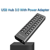 20 Port Multi USB 2.0 Hub High Speed Data Transfer Fast Charger Splitter External 12V7.5a Power Adapter For Phone Tablet ► Photo 2/6