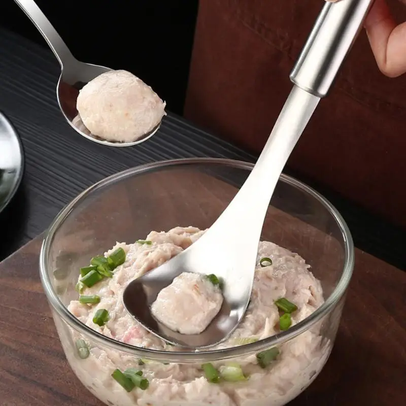 

Stainless Steel Kitchen Meatball Maker with Wide Scope of Application Simplicity Creative Non-stick Meat Ball Mould Spoon
