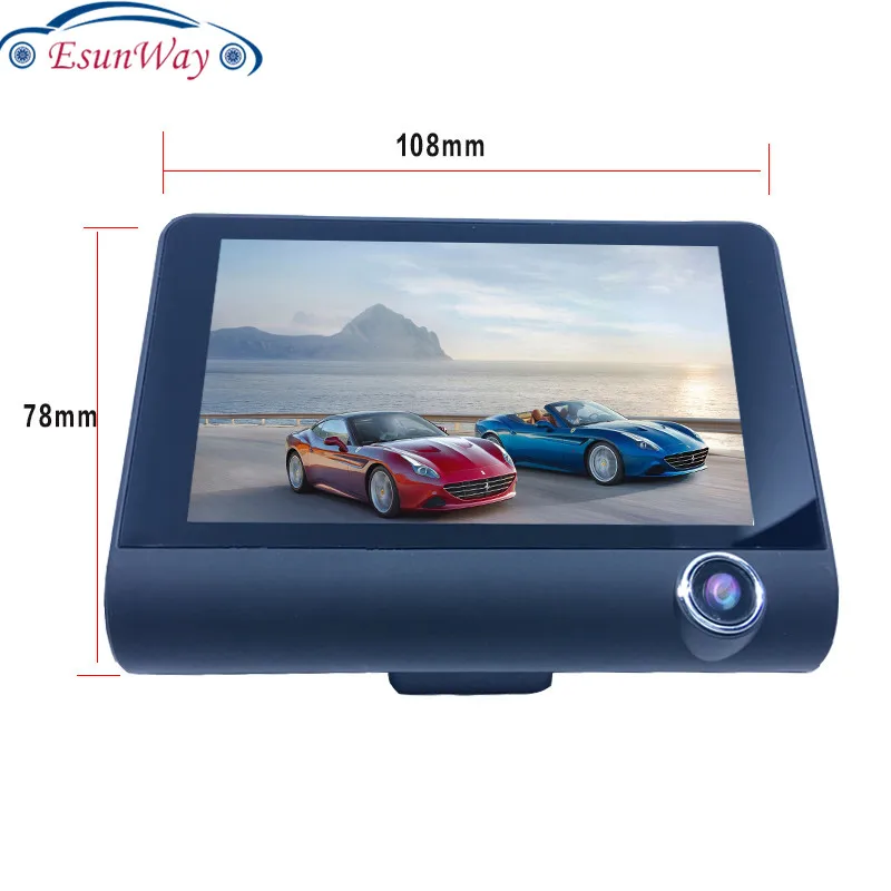 

Car DVR 3 Cameras Lens Dash Camera 4.0 Inch Dual Lens With Rear View Camera Video Recorder Auto Registrator Dvrs Dash Cam