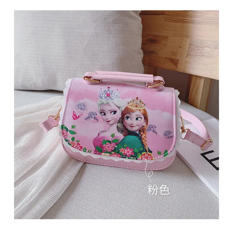 Disney princess, сумка из искусственной кожи с Минни, на ремне, Диагональная Сумка для девочек, сумка через плечо для девочек, Сумка с Микки Маусом - Цвет: 3