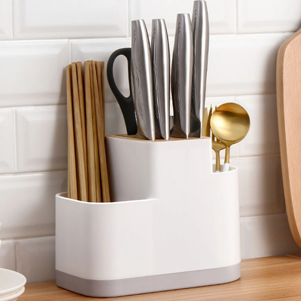 Multifunction Cutlery Drainer and Organizer Knife Holder Kitchen Utensils Caddy for Chopsticks Fork Spoon Scissors | Дом и сад