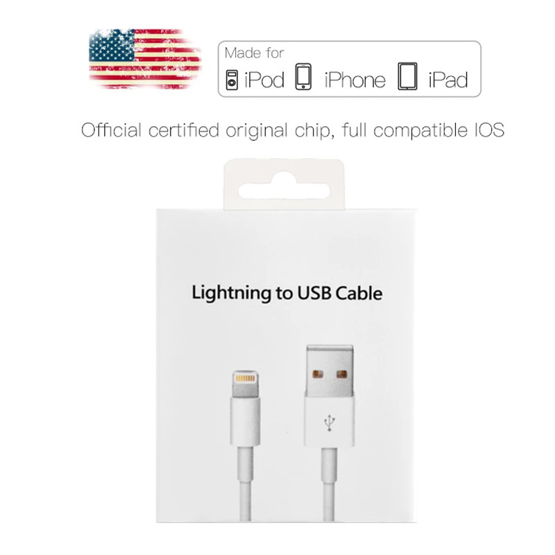 2 м USB кабель для зарядки и передачи данных для iPhone 5 5S 6 6S 7 8 Plus X XS Max XR кабели для быстрой зарядки телефонов для iPad mini 2 3 Air 2