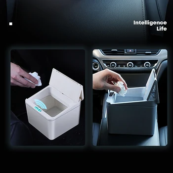 

6L Trash Cans Smart Induction Trash Bin Automatic Garbage Can Infrared Motion Sensor with Lid for Car Kitchen Bathroom Office