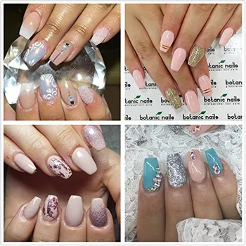 

KROFAUE Full Cover False Nails 500pcs/box Acrylic Fake Nail Tips Natural Color Home DIY Nail Art Manicure Tools