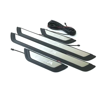 

4pcs/set Stainless Steel LED Door Sill Scuff Plate Welcome Pedal Car Styling For Toyota C-HR CHR 2016 2017 2018 2019 Accessories