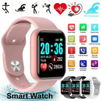

Waterproof Bluetooth Smart Watch Phone Mate Blood Pressure Heart Rate Monitor Sport Fitness Tracker For iphone IOS Android