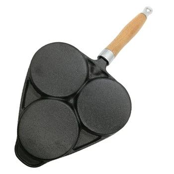 

3 Holes Eggs Frying Pot Non-stick Thickened Omelet Pan Pancake Steak Pans Cooking Ham Kitchen Breakfast Maker