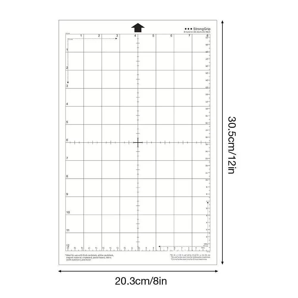1" Сменный коврик для резки съемный прозрачный клейкий коврик с измерительной сеткой для silhouette Cameo плоттер