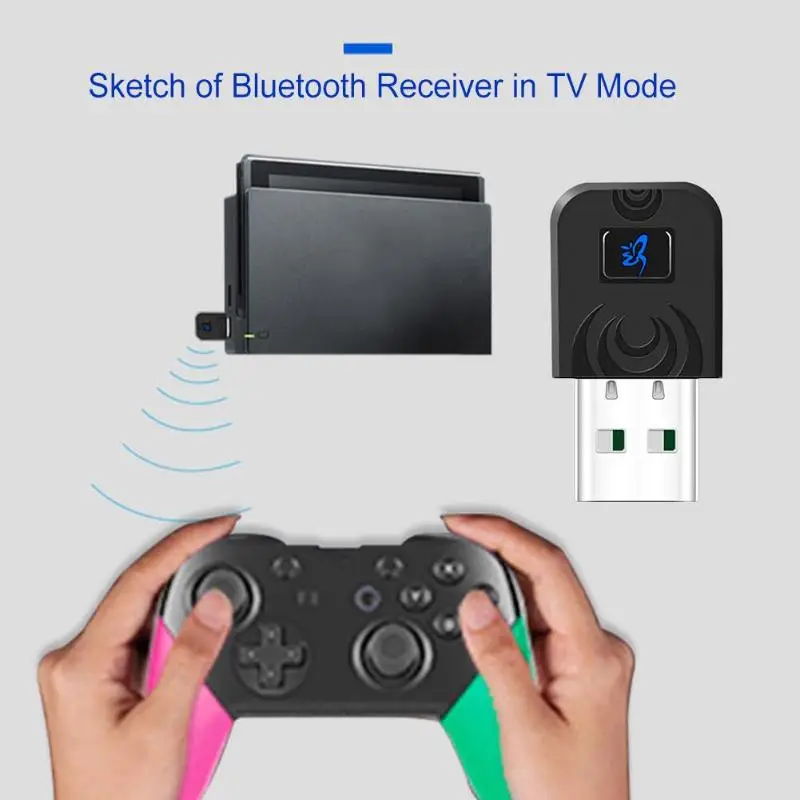 USB беспроводной адаптер с bluetooth передатчик Подходит для Nintendo Switch NS PS4 ПК аудио Поддержка протоколы A2DP HFP HSP aptX-LL Новинка; Лидер продаж