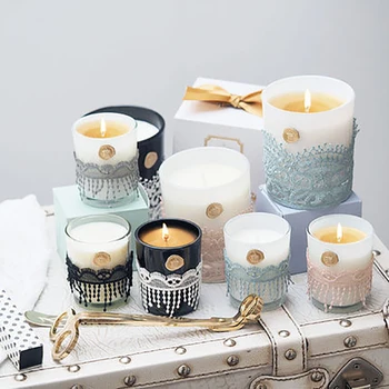 

Romantic Natural Candle Jars Creative Wedding Aroma Candle Gift Party Birthday Scented Candles Romantic QLB100