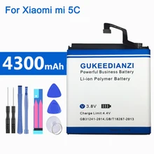 2019 novo bn20 real 4300mah bateria móvel recarregável para xiaomi mi 5c m5c mi5c alta capacidade li-ion baterias de polímero