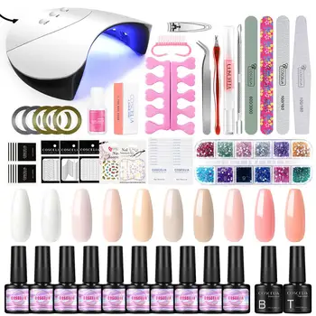 

COSCELIA 12/36W Nail Lamp Drryer Curing Varnish Polish Nail Gel Decorations Tools Kit For Nail Art Accessries Manicure Set
