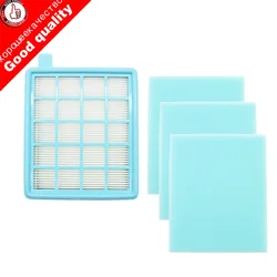 Filtre HEPA en maille pour aspirateur Philips FC8630 FC8631 FC8632 FC8633 FC8634 FC8635 FC8645, 4 pièces/lot 