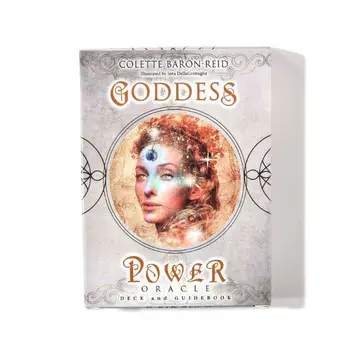 

52pcs Card Tarot Goddess Power Oracle Deck and Guidebook Family Party Board Game