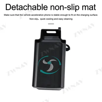 

QI Car Intelligent fast wireless charger for Audi Q3 2016 2017 2018 Intelligent Infrared Fast Wireless Charging Car Phone Holder