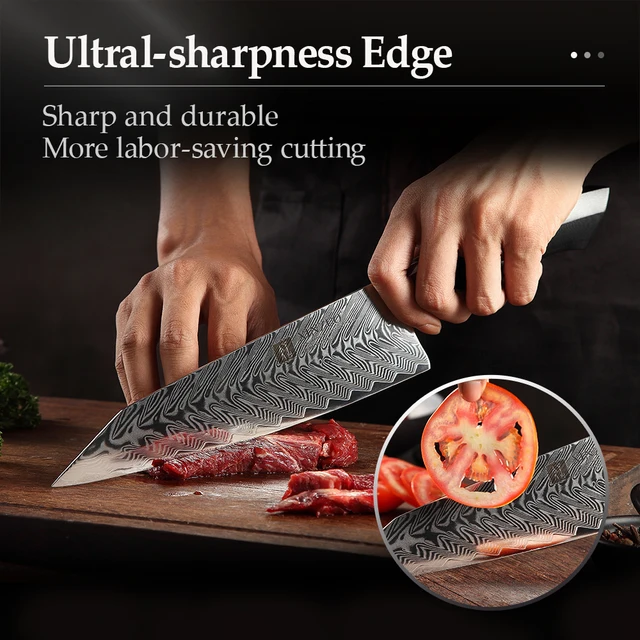 Xinzuo 2Db Késkészlet Damaszkusz Acél Éles Evőeszközök Séf Segédprogram Santoku Kés Új Termék Konyhai Szerszámok Szeletelő Vágó - Image 5