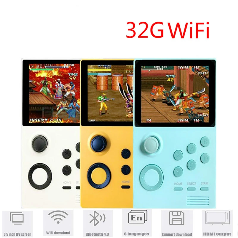 Wedoitパンドラの箱android Supretroゲームコンソールipsスクリーン内蔵n64ゲーム30 3dゲームwifiダウンロードmame ゲーム Handheld Game Players Aliexpress