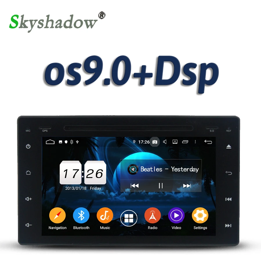 DSP TDA7851 Android 10 2 Гб ОЗУ 16 четырехъядерный автомобильный dvd плеер Wifi 4G RDS радио Bluetooth 5 0