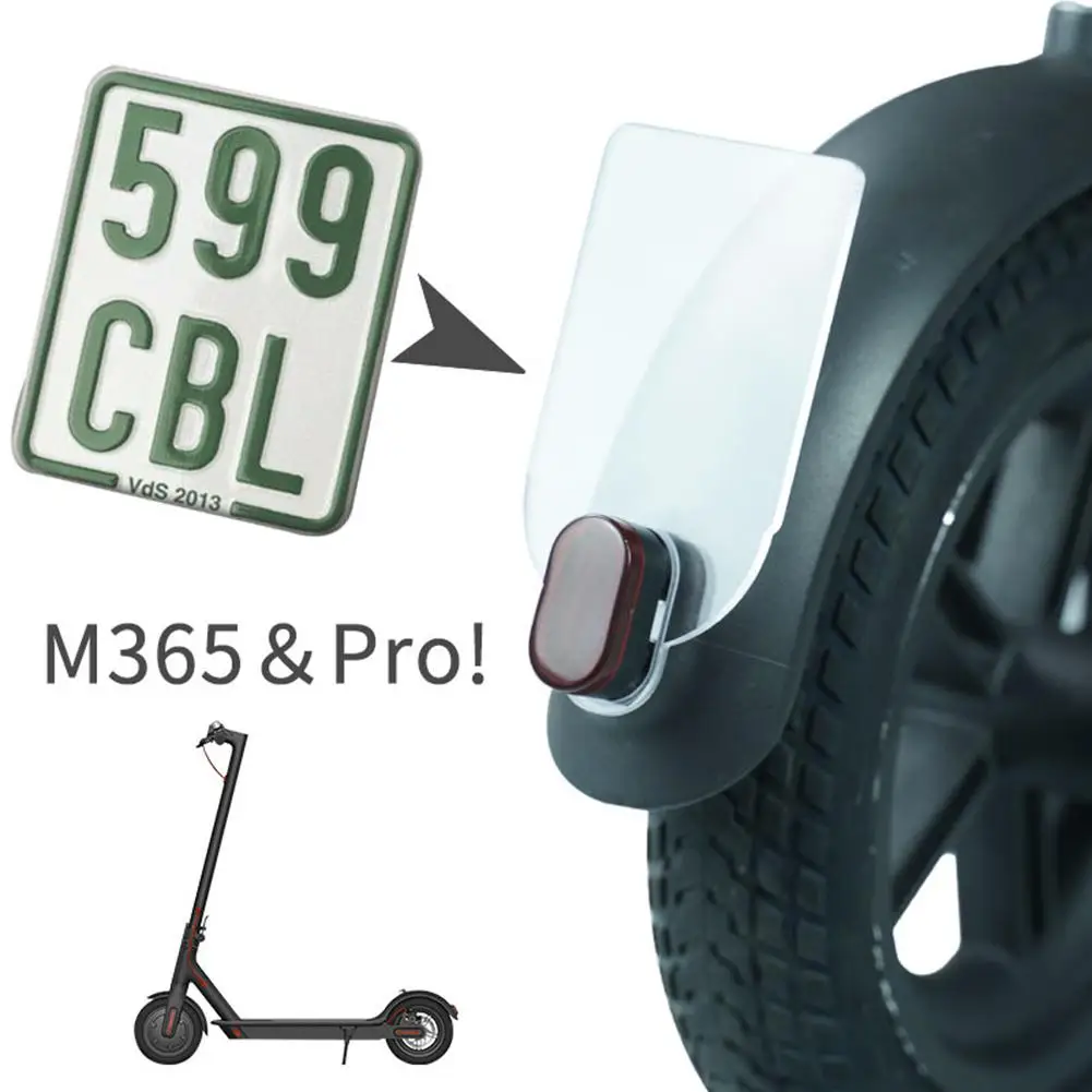 

For Xiaomi M365 Electric Scooter License Plate Plastic Number Plate Holder Warning Sign Cycling Scooters Skateboard Accessories