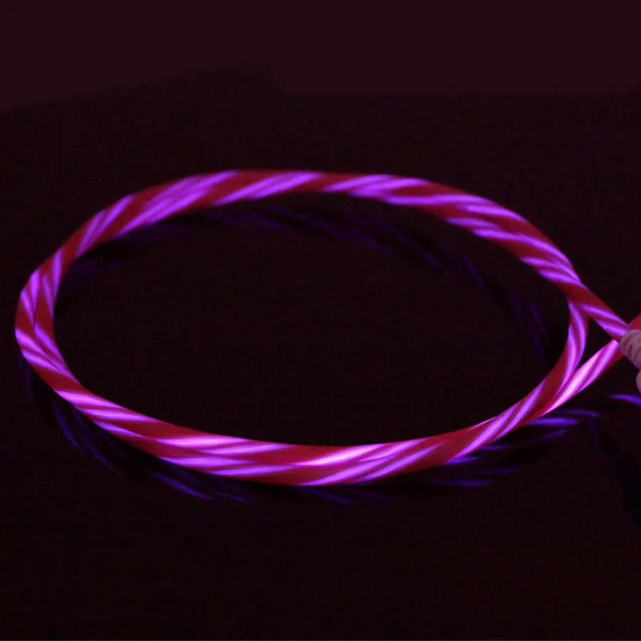 Светодиодный USB кабель для передачи данных мобильный телефон зарядное