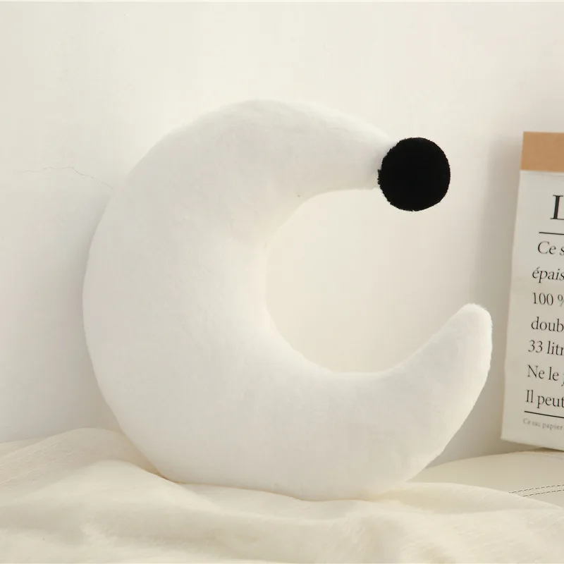 LISM Детские подушки Детская комната украшения плюшевые игрушки скандинавские мягкие подушки для кормления грудью подушки - Цвет: White moon
