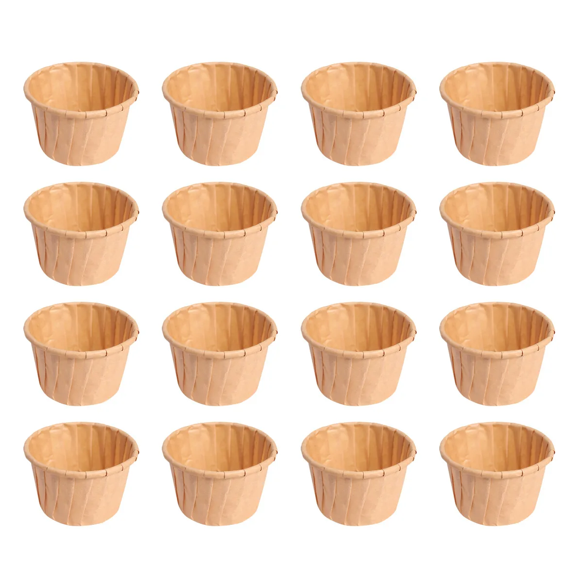 100pcs Disposable Curled Baking Cake Cups Heat-Resistant Paper Muffin Cupcake Paper Cups Baking Cupcake Wrappers Cake Wrapper