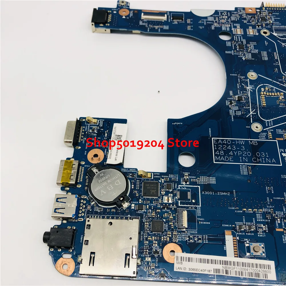 48.4YP20.031 12243-3 для ACER E1-432 E1-432P E1-432G E1-472 E1-472G материнская плата портативного компьютера с SR1DV 2957U