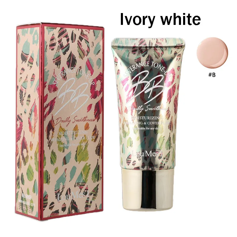 B Ivory white BB крем, идеальное покрытие, косметика, основа для лица, макияж, Тональная основа, консилер, BB крем - Цвет: B Ivory white