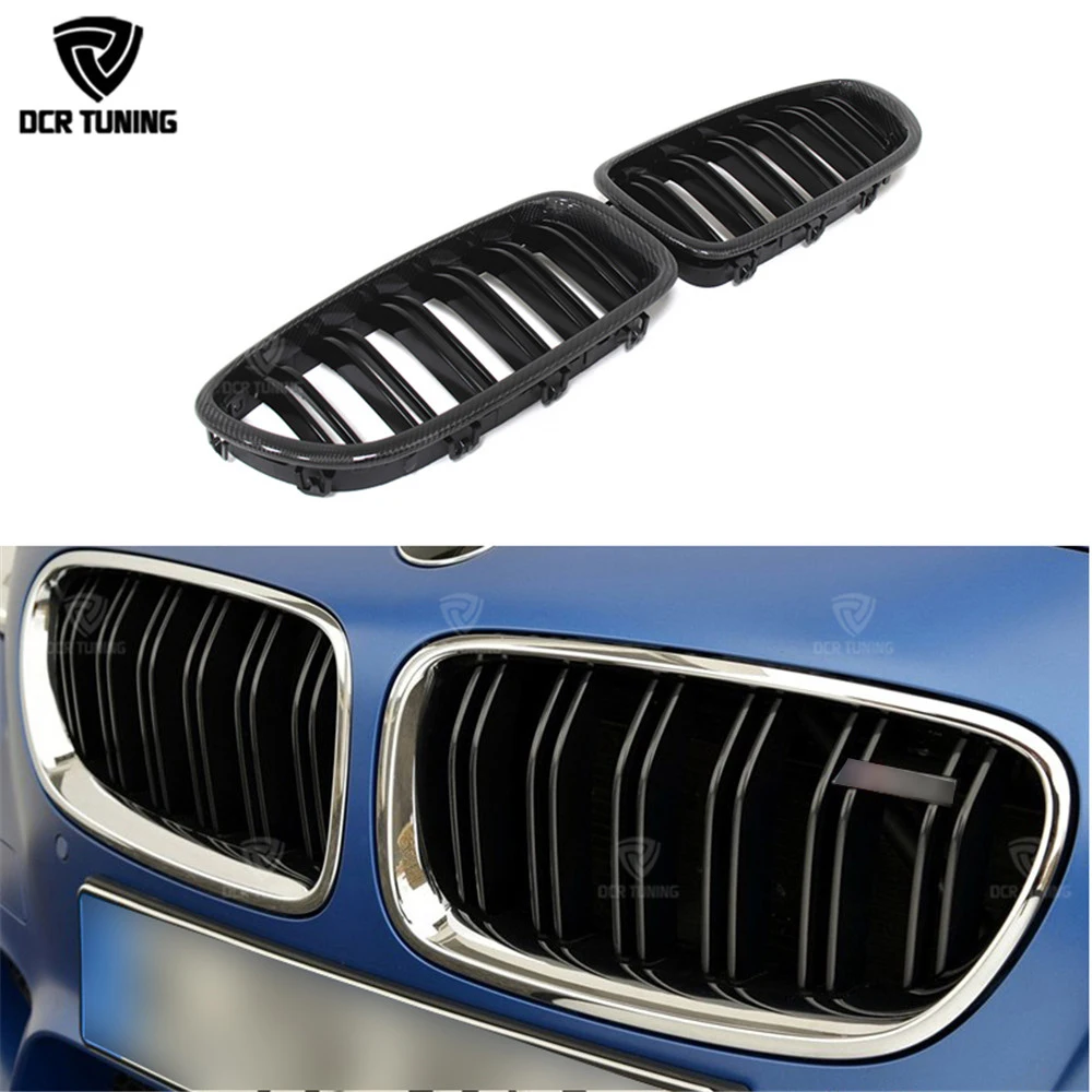 Двойная решетка радиатора из углеродного волокна передняя для BMW 5 M серии F10 M5 2010