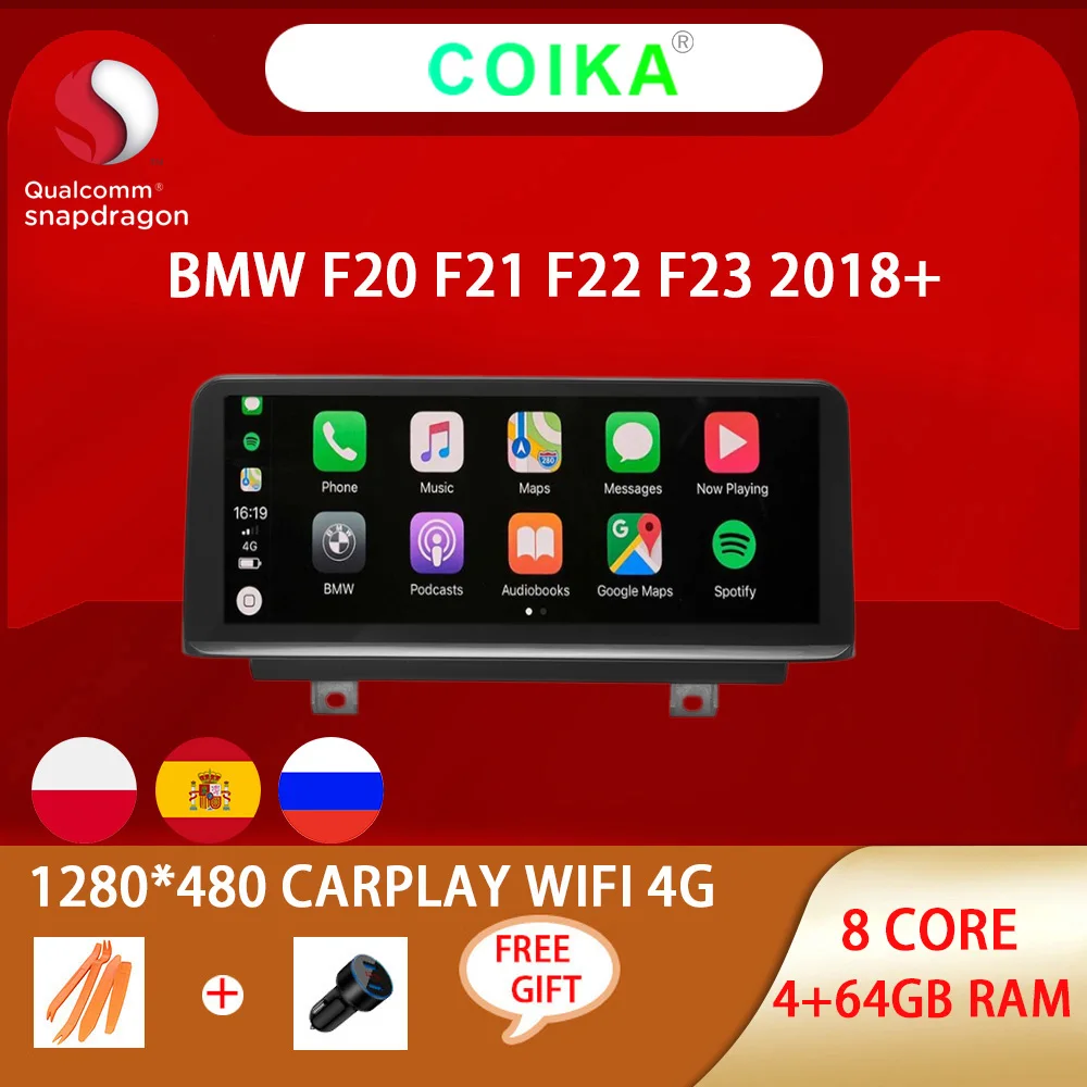 8 ядер Android 10 система автомобильный Головной блок стерео для BMW F20 F21 F23 2018 + WIFI 4G IPS