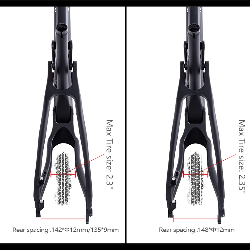 Sale BXT Newest 29er UD Carbon MTB Full Suspension Cross Country no logo  BSA Rear shock 165*38mm*22mm Mountain Bike Frame 3