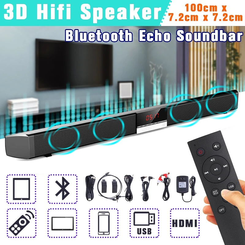 

10W HIFI Portable Led Wireless Bluetooth Speaker Stereo HIFI Loudspeaker Soundbar TF FM Bluetooth Column for Pc TV Phone Speaker