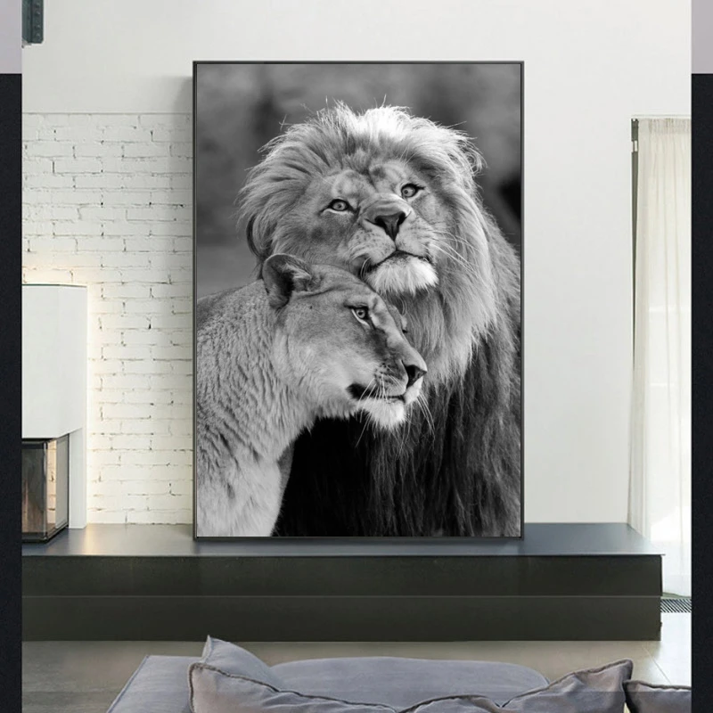 Lion-in-the-Dark-Canvas-Art-Posters-And-Prints-Animals-Wall-Art-Decorative-Pictures-African-Lion (2)