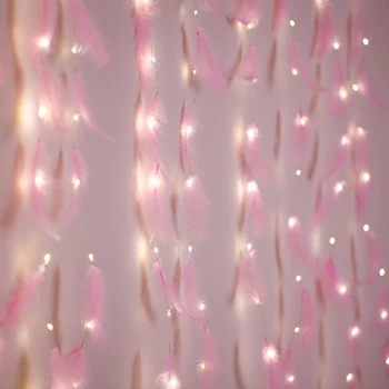 

3 Meter Feather String Led Lights Decoration Fairy String Light AA Battery with Remote for Decor Bedroom Living Room
