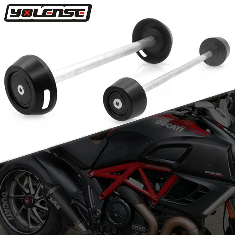 

For Ducati Panigale V4 V4S 2018-2022 V2 Motorcycle Accessories Front & Rear Axle Fork Crash Sliders Wheel Protector