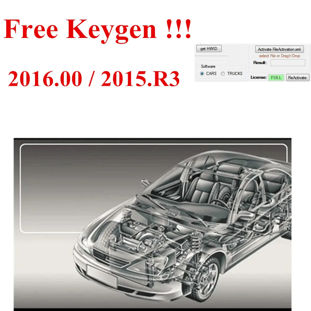 

2019 Newest vd ds150e cdp 2016.00 software keygen as gift for delphis autocome support 2016 years model cars trucks