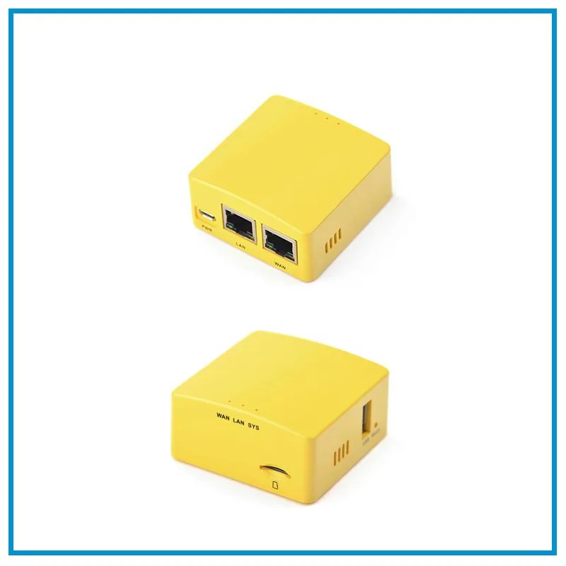 FriendlyELEC NanoPi R1S Малый путь, все-в-одном H3/H5 двойной гигабитный Ethernet порт 512 М памяти OpenWRT, легко носить с собой