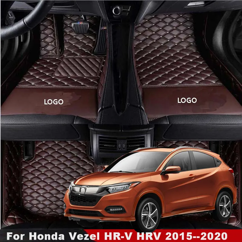 

Car Floor Mats For Honda Vezel HR-V HRV 2015 2016 2017 2018 2019 2020 car accessories Auto styling Custom Floorliners Carpets