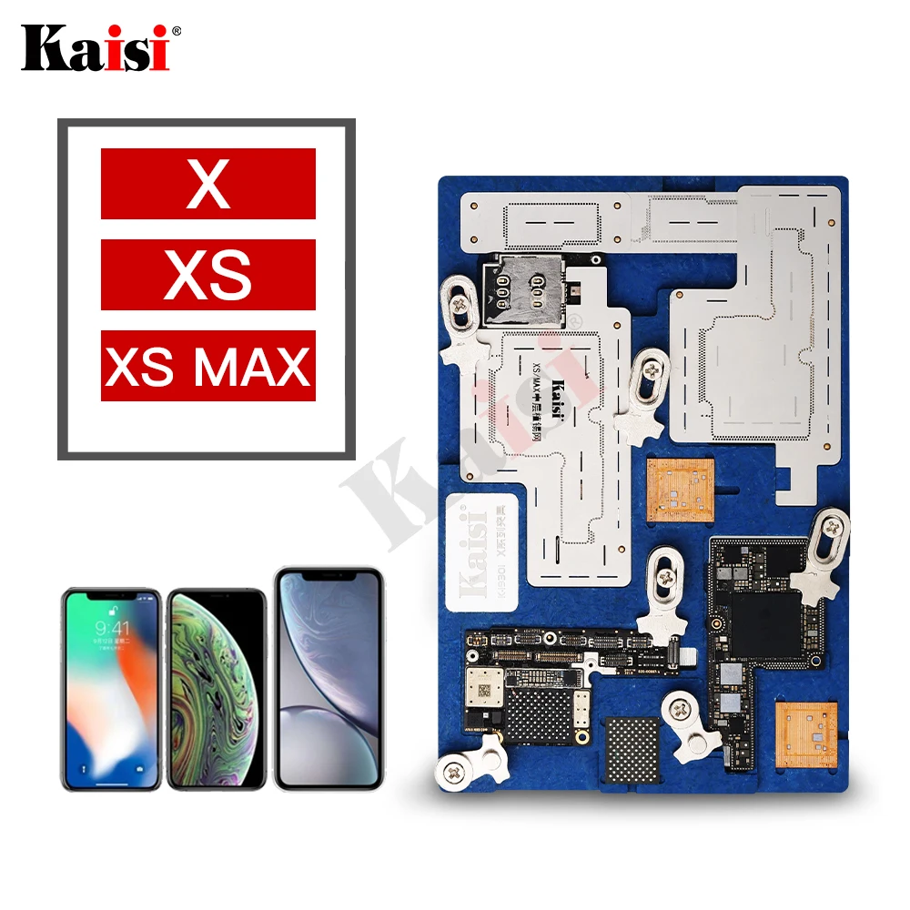 

Multi-function Repair Motherboard PCB Holder Fixture For iPhone X XS XS MAX Disassembly layering Planting Tin A11/12 Degumming