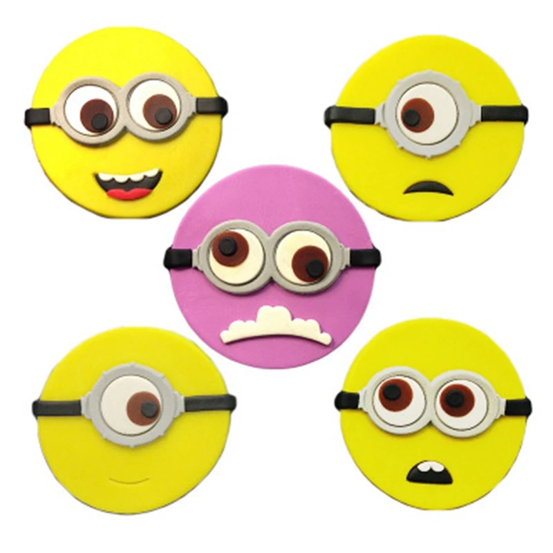 

Cartoon Minions Cake Mold Fondant Cake Tools DIY Plastic Chocolate Mold Cookie Candy Molds Cake Baking Pastry Tool