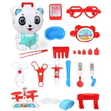 Хит-детский мультяшный рюкзак через дом чемоданы игрушки доктор кухня инженерные косметические игрушки набор панда доктор игрушки