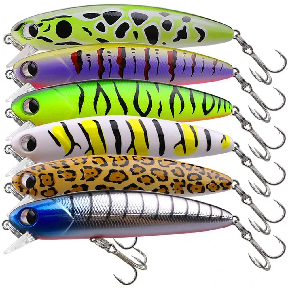 Artificial Fish Lure Simulation Hard Bait with Bright Color 3D Eyes Fishing Gear Wobbler Tackle | Спорт и развлечения