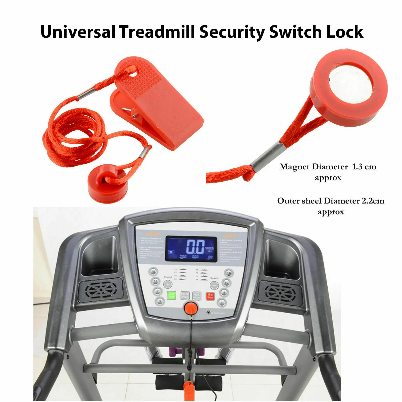 Universal Running Machine Safety Key Treadmill Magnetic Security Switch Lock SML 