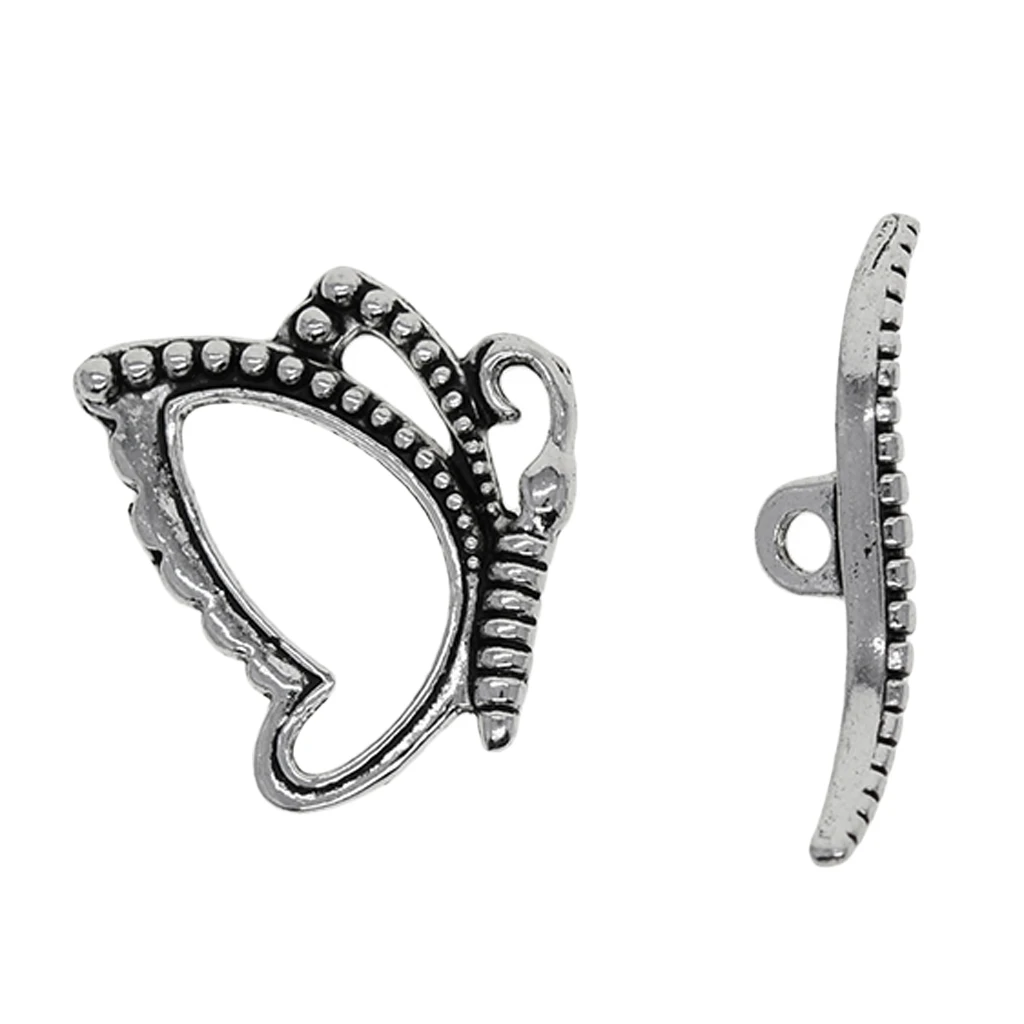 30 Sets Toggle Jewelry Clasps Necklace Toggle Clasp Antique Silver Toggle Clasps for Jewelry Making