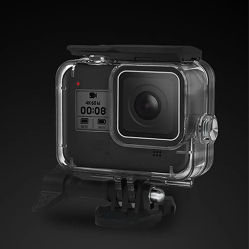 60 м Корпус для GoPro HERO 8 черный жесткий защитный чехол для Go Pro Hero8 аксессуары для спортивной камеры