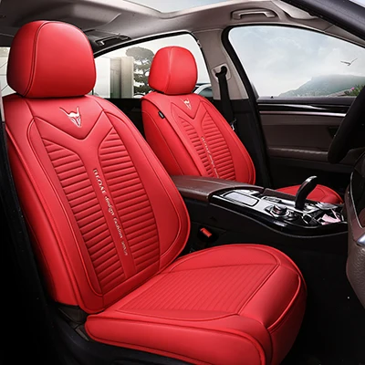 Высокое качество кожаный чехол автокресла для peugeot 308 sw 206 307 sw 407 207 208 406 301 2008 3008 508 sw всех моделей автомобилей авто аксессуары - Название цвета: red